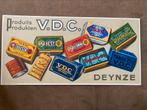 Oud reclame bord VDC Deinze Deynze, Verzamelen, Ophalen of Verzenden, Zo goed als nieuw, Tabaksdoos of Verpakking