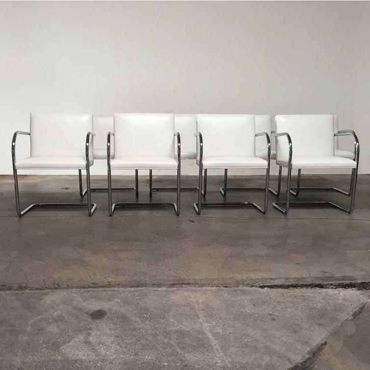8 Brno fauteuils van Mies van der Rohe Knoll editie, Zakelijke goederen, Kantoor en Winkelinrichting | Kantoormeubilair en Inrichting