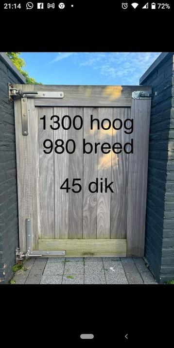 Afromosia tuinpoortje  beschikbaar voor biedingen