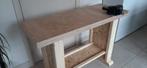 Werkbank houten werktafel stevige werkbank +incl bankschroef, Ophalen, Bankschroef