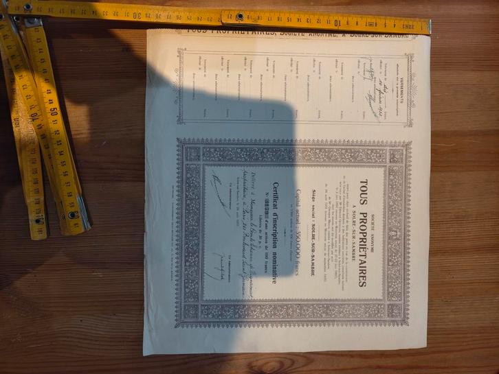 Tous propriétaires, Timbres & Monnaies, Actions & Titres, Action, Enlèvement