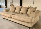 Zetel beige kussens diepe zit 2.20 1.10, Huis en Inrichting, Ophalen, Nieuw, Vierpersoons of meer, Stof