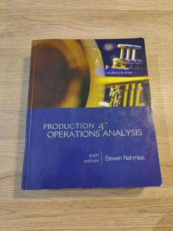 Production & Operations Analysis beschikbaar voor biedingen