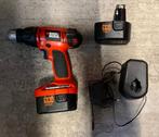 Black & Decker schroefmachine CD14CAB + 2 batt + lader, Ophalen, Zo goed als nieuw, Boor- en Schroefmachine