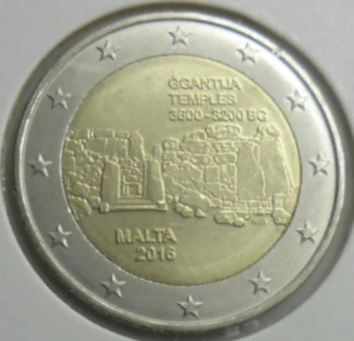2 euro herdenkingsfeest Malta „Ggantija” 2016. UNC!, Postzegels en Munten, Munten | Europa | Euromunten, Losse munt, 2 euro, Malta