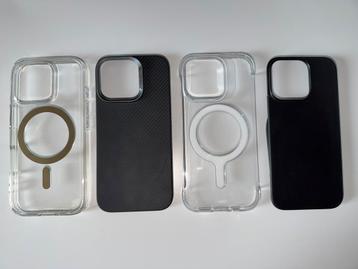 Lot de 4 coques de protection + 1 verre trempé iPhone 16 Pro beschikbaar voor biedingen