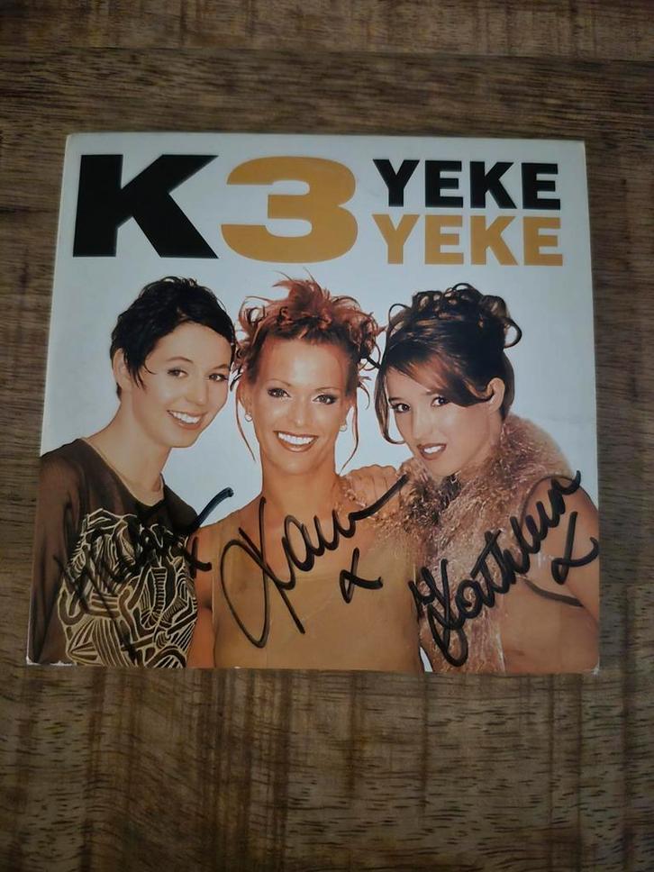 3e cd singel "Yeke yeke" van K3 met handtekeningen, Cd's en Dvd's, Cd Singles, Zo goed als nieuw, Ophalen of Verzenden