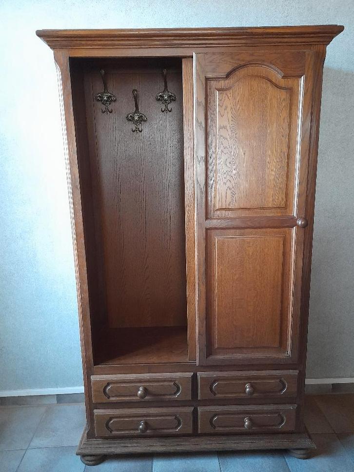 Halkast, Huis en Inrichting, Kasten | Kleerkasten, Gebruikt, 150 tot 200 cm, 100 tot 150 cm, Met lade(s), Met deur(en), Ophalen