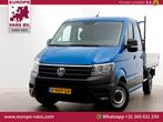 Volkswagen Crafter 35 2.0 TDI 140pk D.C. Highline Open laadb, Auto's, Bestelwagens en Lichte vracht, 197 g/km, Blauw, Bedrijf