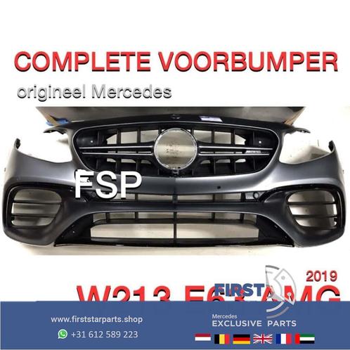 W213 S213 E63 AMG VOORBUMPER Mercedes E Klasse 2016-2021 COM, Auto-onderdelen, Carrosserie, Bumper, Voor, Gebruikt, Ophalen of Verzenden