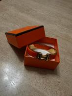 Bracelet Hermès Clic H, Enlèvement, Comme neuf, Orange, Or