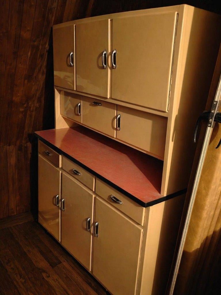 Vintage keuken kasten en tafel, Ophalen