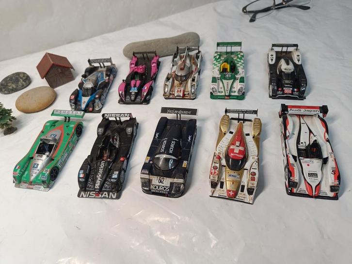 Veel racewagens 1/43 Le Mans Peugeot, Audi, jaren 70, Hobby en Vrije tijd, Modelauto's | 1:43, Ophalen of Verzenden