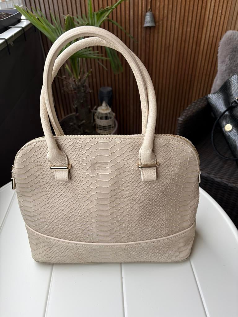 Lederen tas Crinkles, Ophalen of Verzenden, Zo goed als nieuw