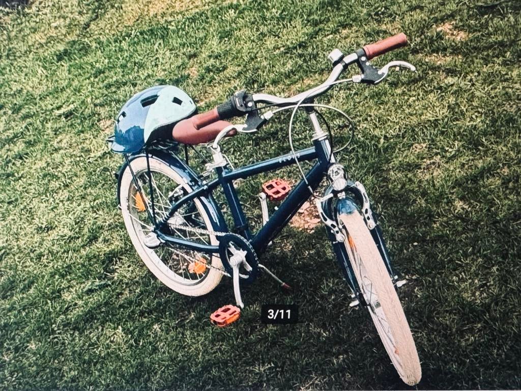 Jongens fiets + helm te koop van Decathlon, Fietsen en Brommers, Fietsen | Kinderfietsjes, Zo goed als nieuw, Ophalen