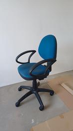Chaise de bureau en tissu bleu, Maison & Meubles, Enlèvement, Bleu, Chaise de bureau
