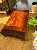 Massief houten salontafel - Parijs design, Maison & Meubles, Tables | Tables de salon, 100 à 150 cm, Comme neuf, Enlèvement, 50 à 100 cm