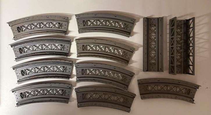 Märklin 7262-7267-7268 11 pièces, Hobby & Loisirs créatifs, Trains miniatures | HO, Utilisé, Pont, Tunnel ou Bâtiment, Märklin