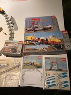 Lego 12V vrachttrein 7735 + containerterminal 7823, Ophalen, Gebruikt, Complete set, Lego