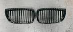 Nieren set Grille  met chroomraam en zwarte strepen BMW E81, -, Utilisé, -, -