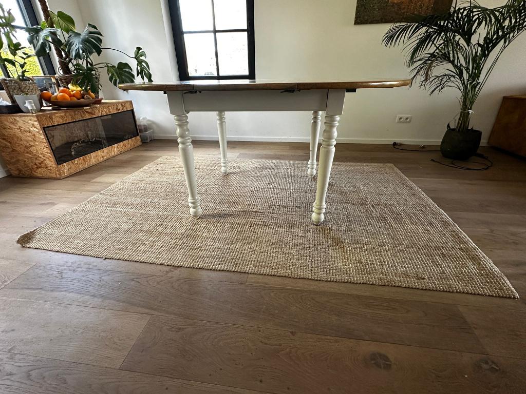 Tapis en jute 160x230, Maison & Meubles, Ameublement | Tapis & Moquettes, Crème, Rustiek, Enlèvement, Utilisé