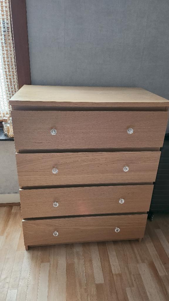 2 Commodes 4 tiroirs, 3 ou 4 tiroirs, 25 à 50 cm, Moins de 100 cm, Enlèvement