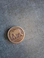 CONGO BELGE - PIECE de 2 Francs - Éléphant Africain - 1947, Enlèvement