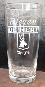 Bier brouwerij glas De Hert tot 1968 Machelen 33cl, Enlèvement ou Envoi, Comme neuf