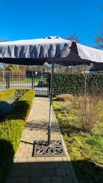 Gietijzeren voet met parasol kompleet 30€, Ophalen, Gebruikt