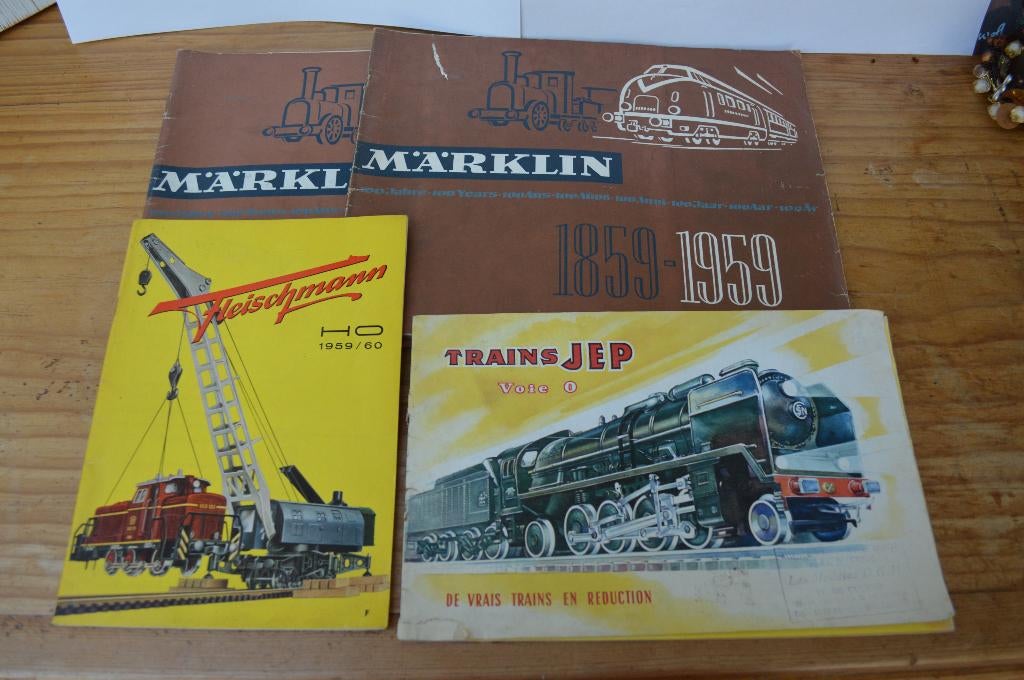 Märklin/Fleischmann/JEP : 4 catalogues 1959, Hobby & Loisirs créatifs, Trains miniatures | HO, Utilisé, Livre, Revue ou Catalogue