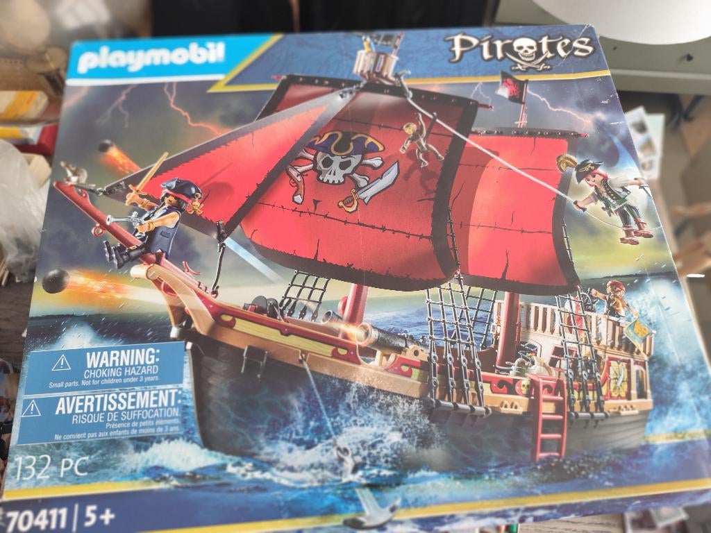 Playmobil 70411 "Navire de guerre – en quête du trésor", Kinderen en Baby's, Speelgoed | Playmobil, Ophalen, Nieuw, Complete set