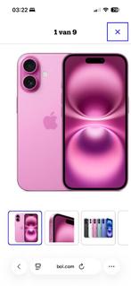 iPhone 16, Télécoms, Téléphonie mobile | Apple iPhone, Avec simlock (verrouillage SIM), 128 GB, Enlèvement ou Envoi, Rose
