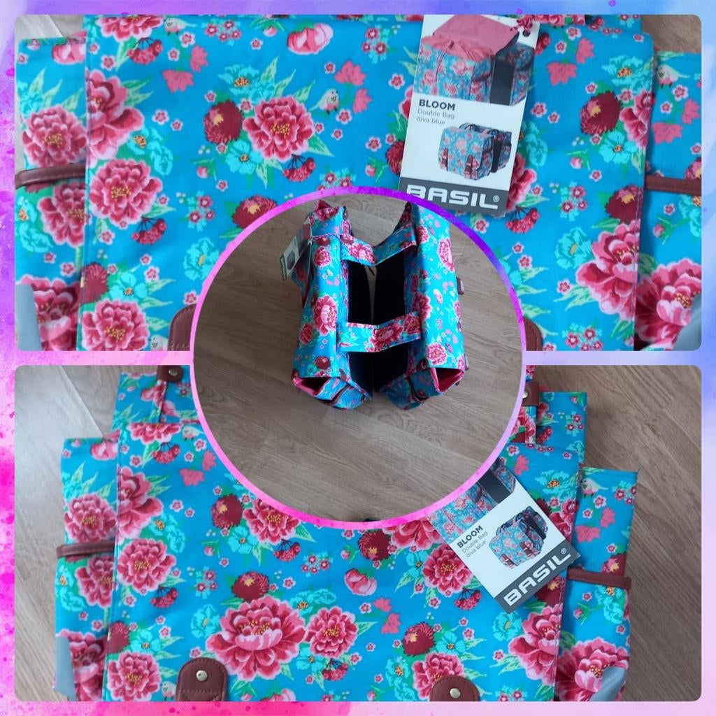 Nieuwe dubbele fietstassen van Basil., Fietsen en Brommers, Ophalen of Verzenden