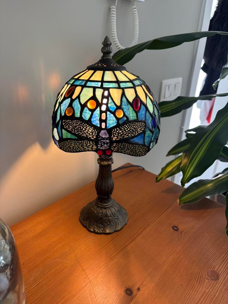 Authentique lampe Tifany modèle libellule, Enlèvement ou Envoi, Comme neuf