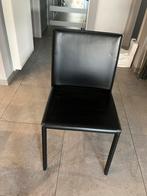 8 eetkamerstoelen, Huis en Inrichting, Ophalen, Zwart, Leer, Zo goed als nieuw