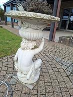 Zwaar tuinbeeld in witte Franse steen., Jardin & Terrasse, Statues de jardin, Enlèvement, Utilisé, Pierre, Homme