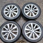 Renault aluminium velgen met goede banden. 215 50 17, Auto-onderdelen, Banden en Velgen, Ophalen, Band(en)