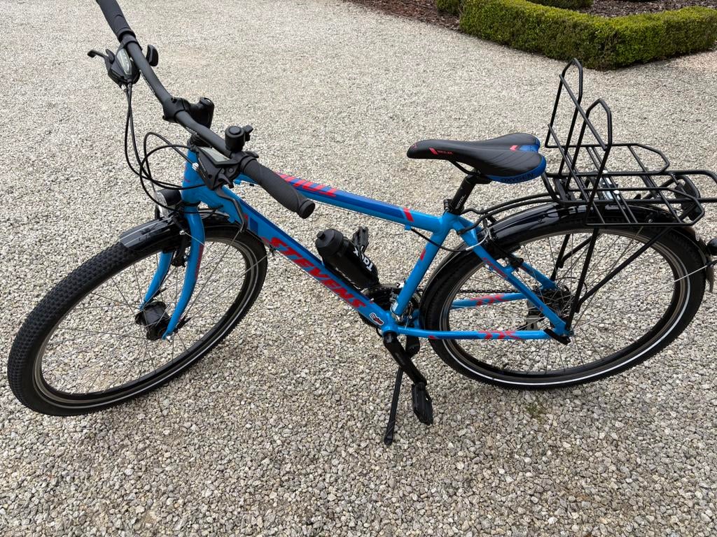 sportieve fiets te koop 17’’mountainbike look, Vélos & Vélomoteurs, Vélos | Filles, Comme neuf, 26 pouces ou plus, Vitesses, Enlèvement