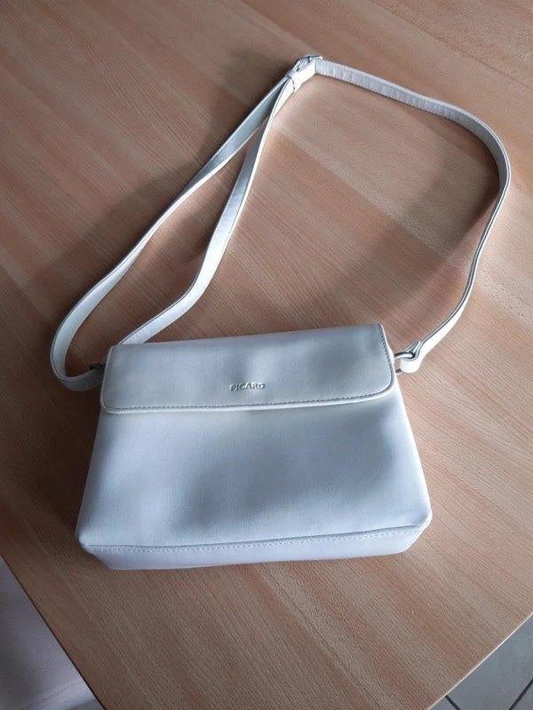 Sac à main Picard, Enlèvement ou Envoi, Utilisé, Blanc, Sac à main