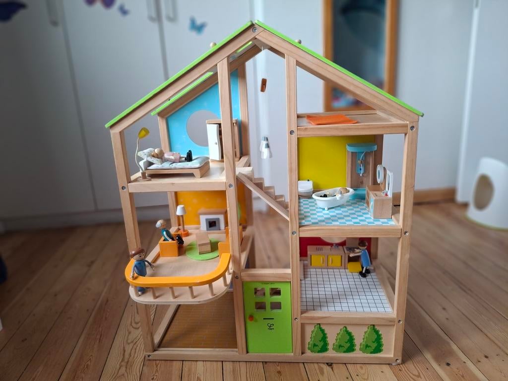 Poppenhuis HAPE, Kinderen en Baby's, Speelgoed | Poppenhuizen, Poppenhuis, Ophalen