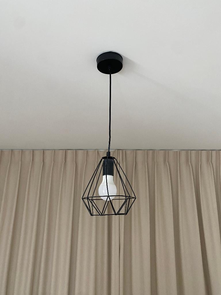 Zwarte metalen hanglamp (2 stuks), Ophalen