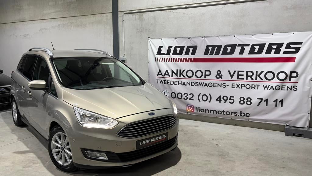 Ford Grand C Max 1.0 İ Eco Boost | Titanium | Euro 6, Auto's, Ford, Voorwielaandrijving, Stof, Bedrijf, USB