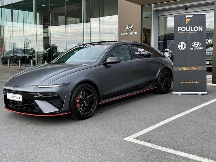 Hyundai Ioniq 6 84kWh N Performance Sunroof | ASK FOR B2B, Auto's, Hyundai, IONIQ, Elektrisch, Berline, 4 deurs, Automaat, Zilver of Grijs