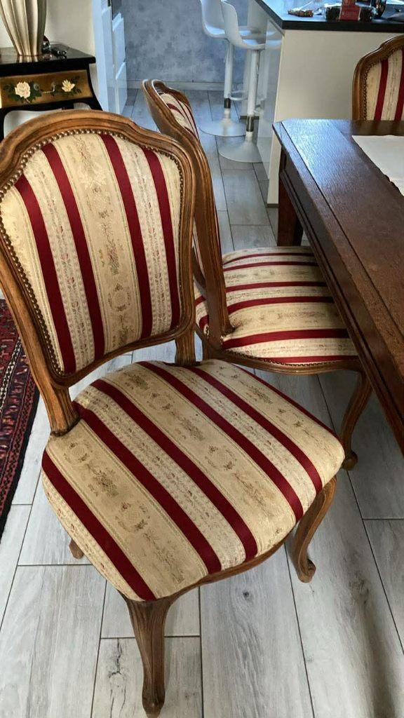 Lot de 6 chaises anciennes, Antiquités & Art, Enlèvement