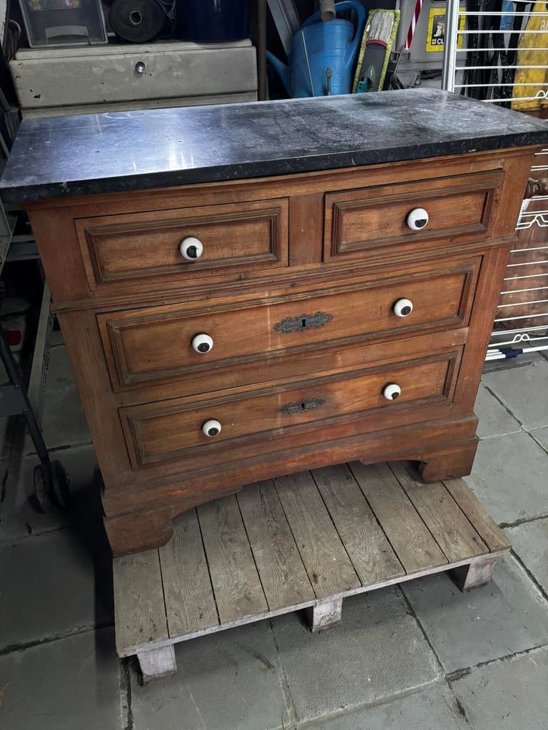 Oud kastje met schuiven, Huis en Inrichting, Ophalen, Gebruikt