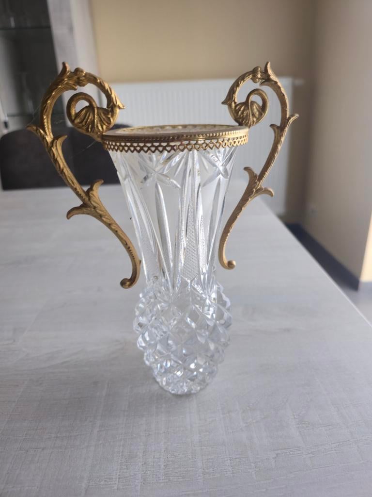 Vintage kristallen vaas, Antiek en Kunst, Ophalen