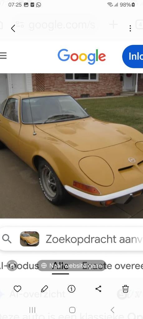 Gt 1100, Ophalen, Opel