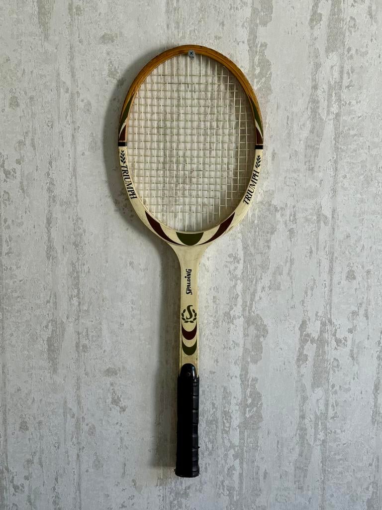 Spalding Triumph Vintage Retro Wooden Tennis Racket, Sports & Fitness, Tennis, Enlèvement ou Envoi, Comme neuf, Raquette