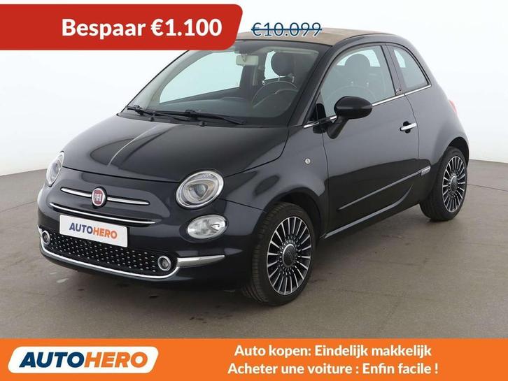 Fiat 500C 1.2 Lounge (année de construction 2018), Autos, Fiat, Achat, 500C, ABS, Airbags, Air conditionné, Bluetooth, Ordinateur de bord