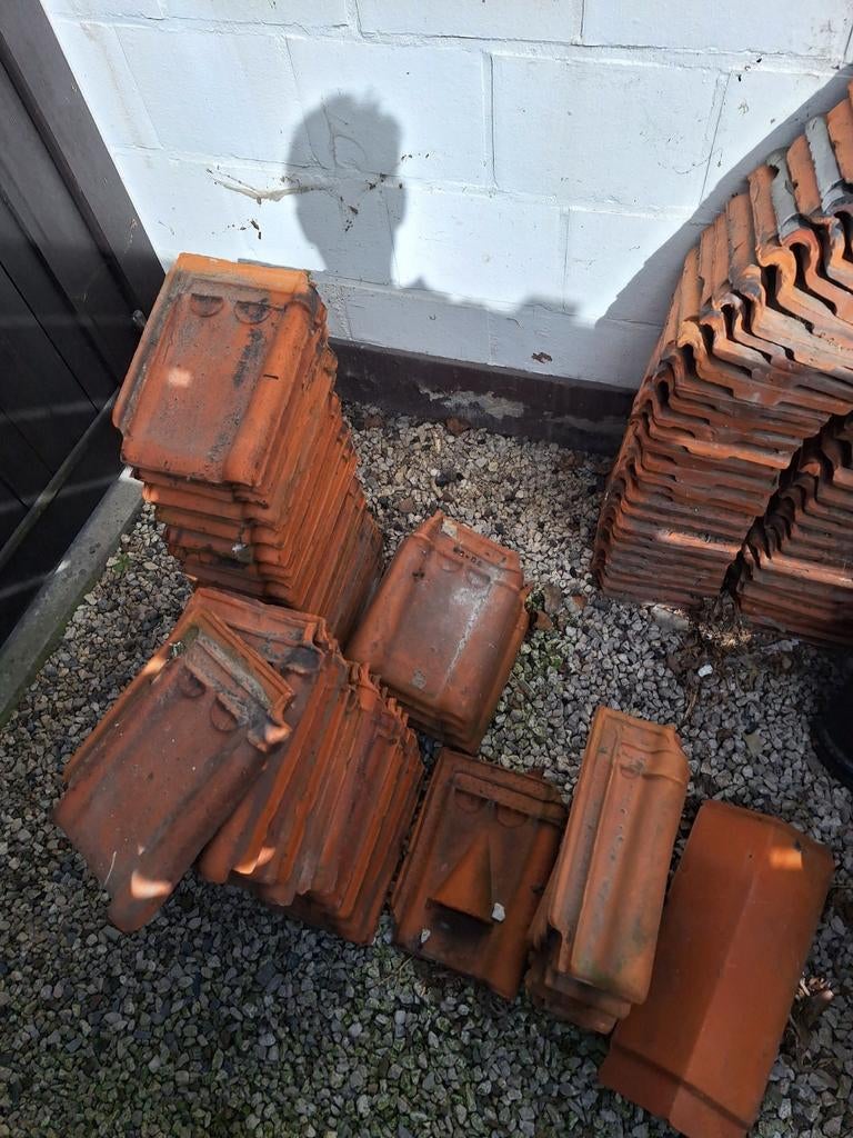 Dakpannen gratis op te halen, Doe-het-zelf en Bouw, Dakpannen en Dakbedekking, Ophalen, Gebruikt, 15 m² of meer, Dakpannen